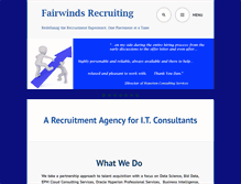 Tablet Screenshot of fairwindsrecruiting.com